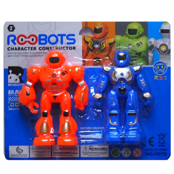 картинка Игровой набор 2855-8/1197В Два робота (11см) в блистаре 18х4х22,5см  от магазина МОЛТИ