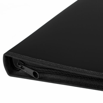 картинка Папка для документов и тетрадей на молнии пластиковая BRAUBERG А4, 320х230 мм, черная, 271714 от магазина МОЛТИ