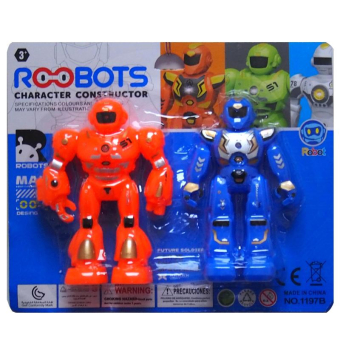 картинка Игровой набор 2855-8/1197В Два робота (11см) в блистере 18х4х22,5см от магазина МОЛТИ