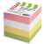картинка Блок для записей проклеенный, 8х8х8 см, плотность 65 г/м2, цветной, STAFF, 120383 от магазина МОЛТИ