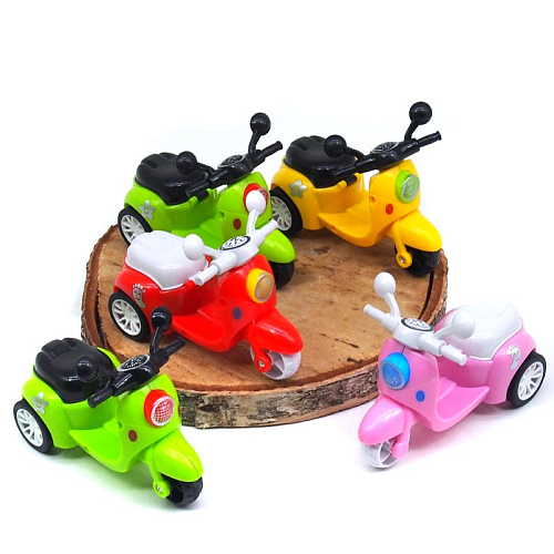 Модель мотороллера 201125-1 8,5х5х11см пластик в и/у инерционный