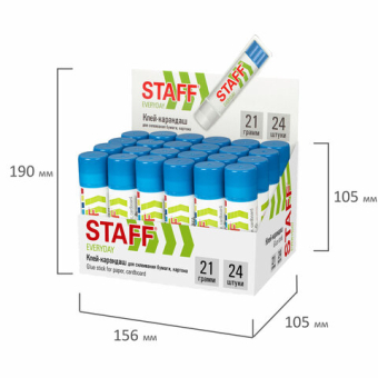 картинка Клей-карандаш STAFF "EVERYDAY", 21 г, 220375 от магазина МОЛТИ