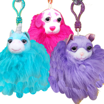 картинка Брелок 13-15  мягкая игрушка Звери мех 10х6х6см от магазина МОЛТИ