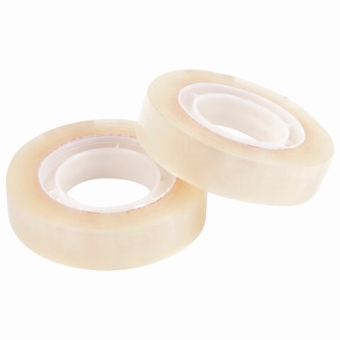 картинка Клейкие ленты 12 мм х 33 м канцелярские ОФИСМАГ, комплект 4 шт., прозрачные, гарантированная длина, 223126 от магазина МОЛТИ