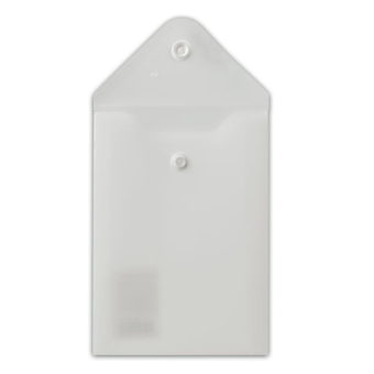 картинка Папка-конверт с кнопкой МАЛОГО ФОРМАТА (105х148 мм), А6, матовая прозрачная, 0,18 мм, BRAUBERG, 227321 от магазина МОЛТИ